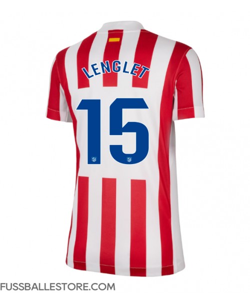Günstige Atletico Madrid Clement Lenglet #15 Heimtrikot Damen 2025-26 Kurzarm Günstige Atletico Madrid Clement Lenglet #15 Heimtrikot Damen 2025-26 Kurzarm
